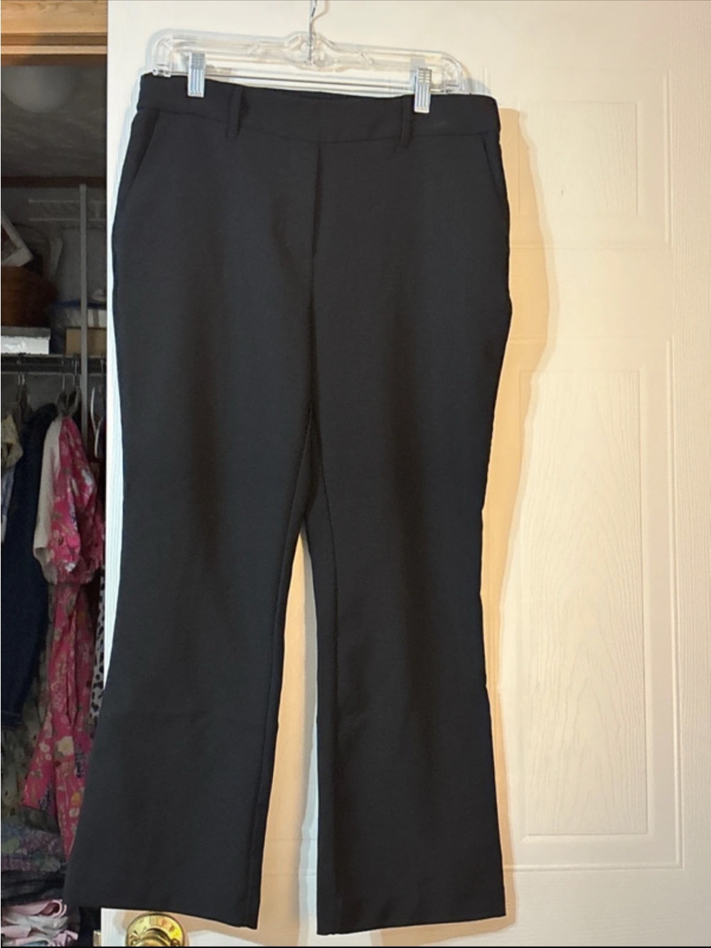 LOFT Black Boot-Cut Dress Pants